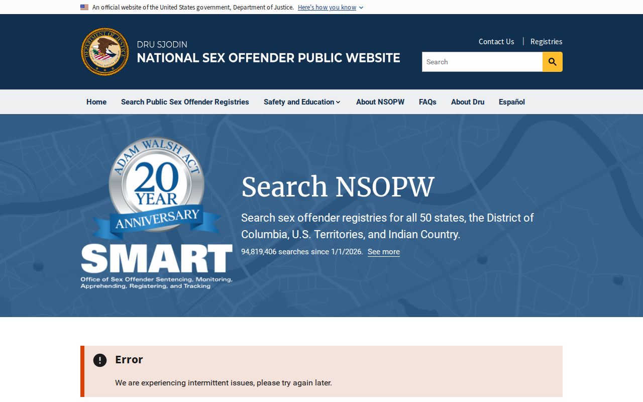 Washington sex offender search national registry supplement